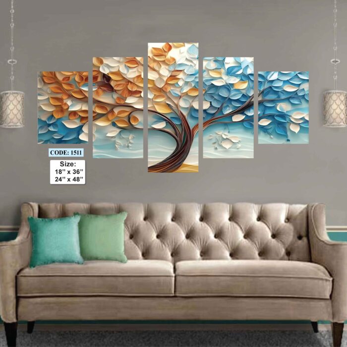 5 piece Wall Canvas set, Code 1511