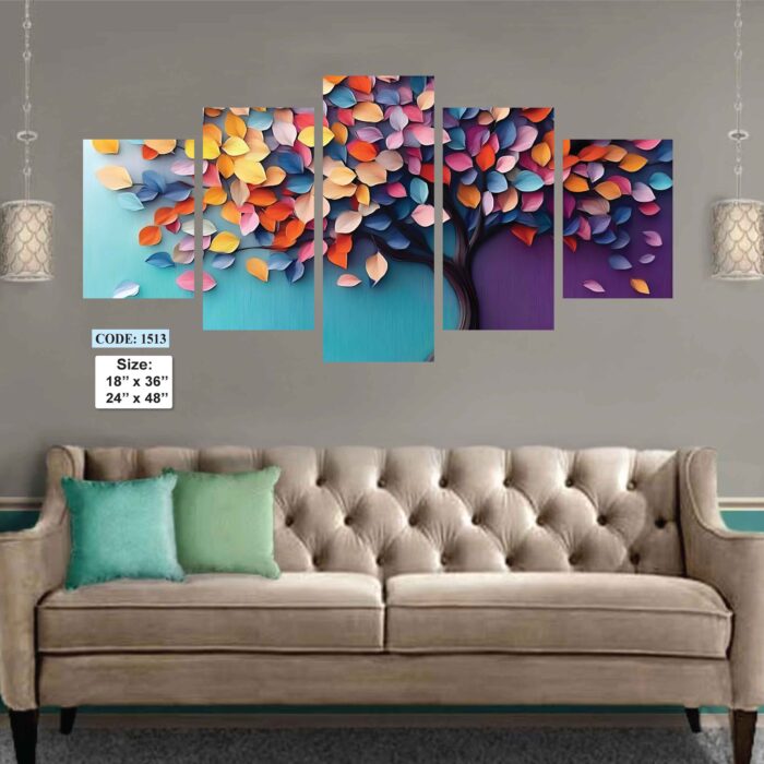 5 piece Wall Canvas set, Code 1513