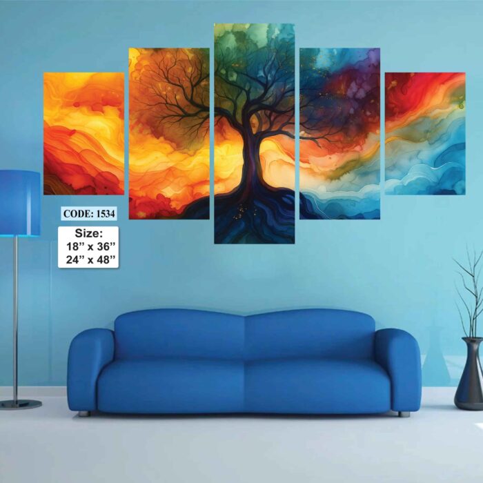 5 piece Wall Canvas set, Code 1534