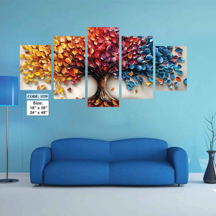 5 piece Wall Canvas set, Code 1536