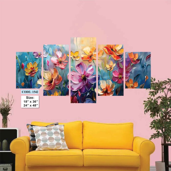 5 piece Wall Canvas set, Code 1542