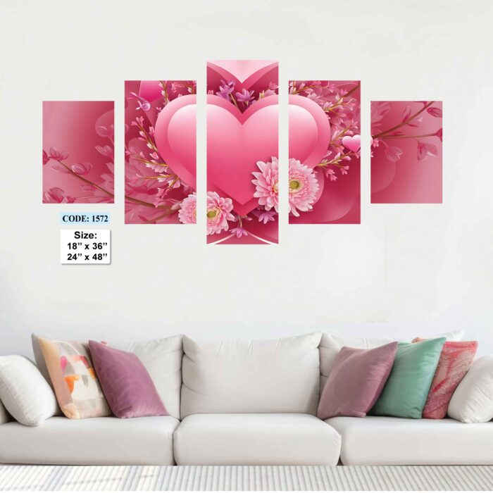 5 piece Wall Canvas set, Code 1571