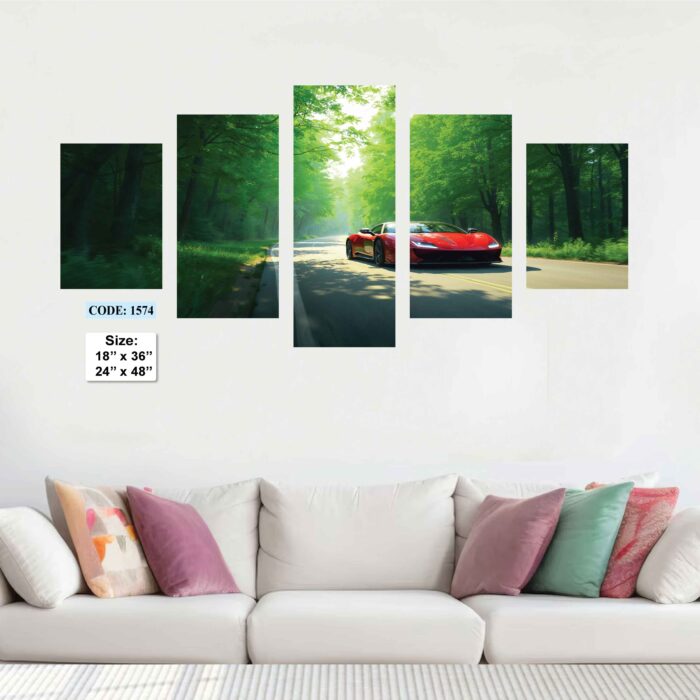 5 piece Wall Canvas set, Code 1574