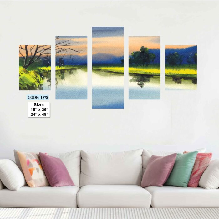 5 piece Wall Canvas set, Code 1578