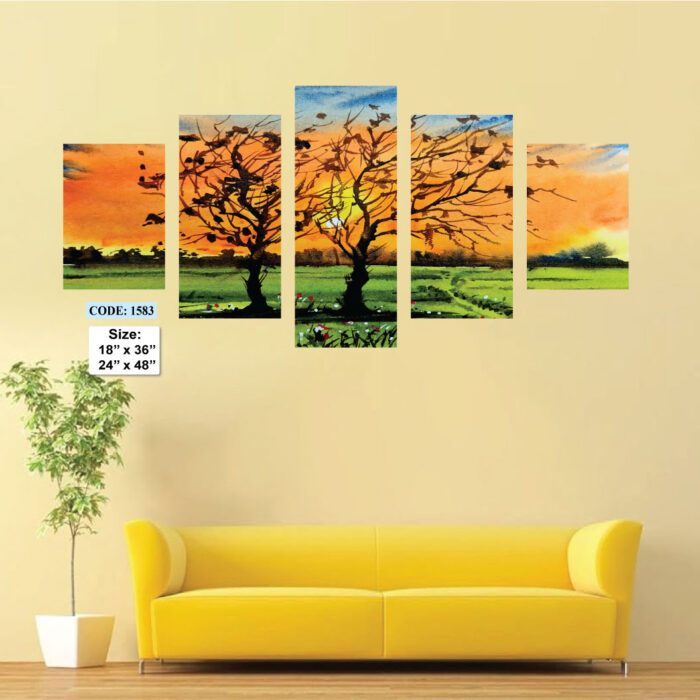 5 piece Wall Canvas set, Code 1583