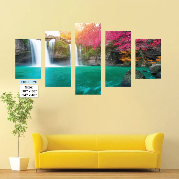 5 piece Wall Canvas set, Code 1590