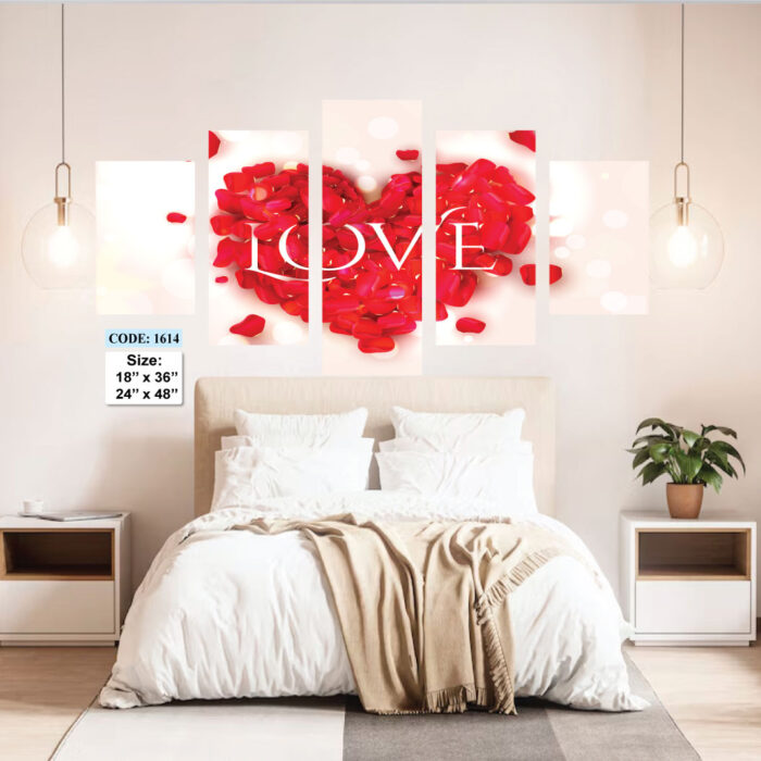 5 piece Wall Canvas set, Code 1614