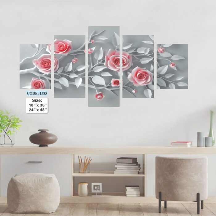 5 piece Wall Canvas  set, Code 1585