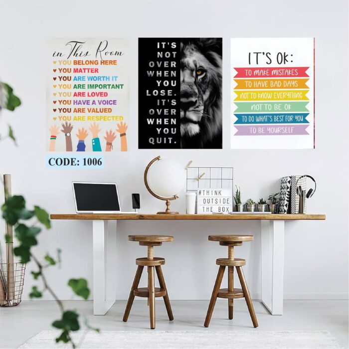 Wall Canvas 3 pic set, Code 1006