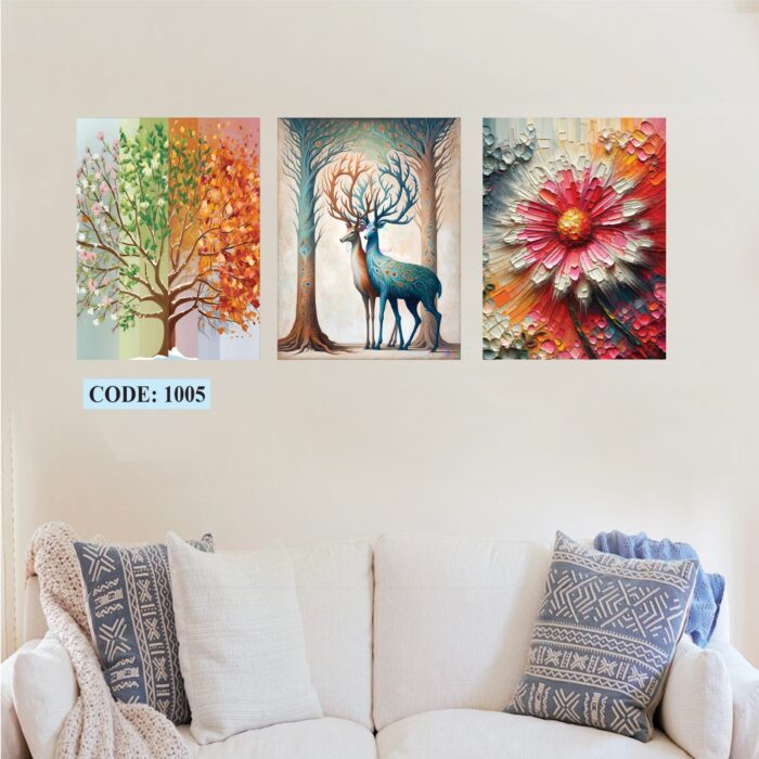 Wall Canvas 3 pic set, Code 1005
