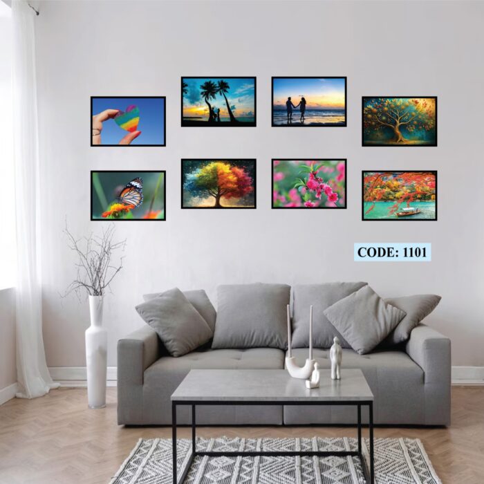 8 Pis Combo Wall Canvas set, Code 1101