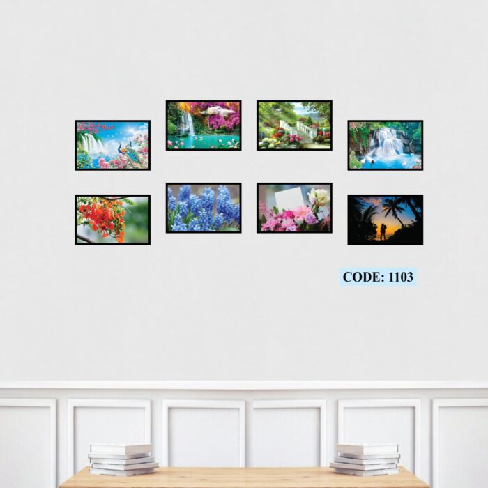 8 Pis Combo Wall Canvas set, Code 1103