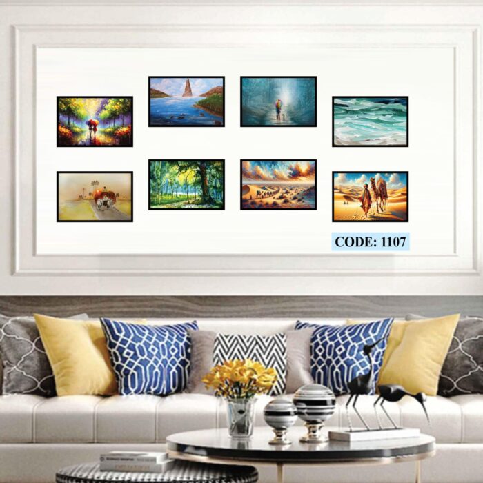 8 Pis Combo Wall Canvas set, Code 1107