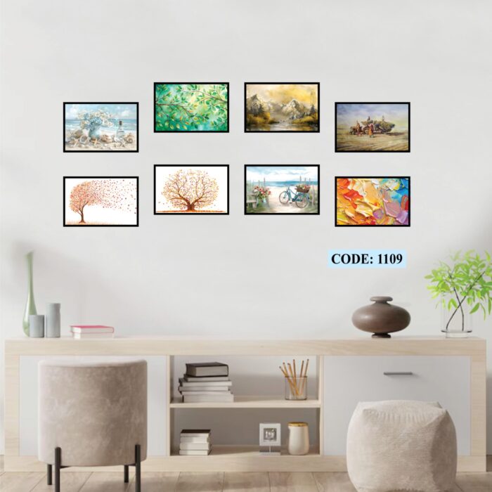 8 Pis Combo Wall Canvas set, Code 1109